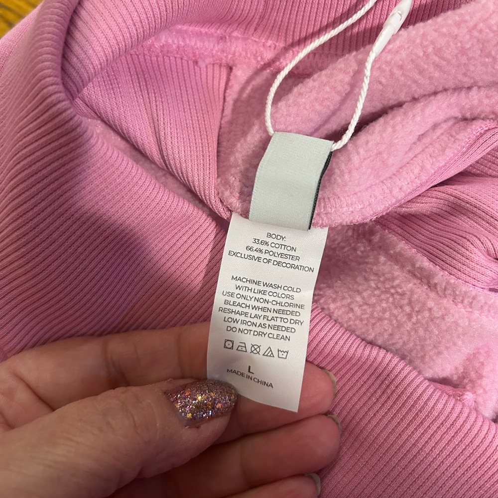 Pink crew neck